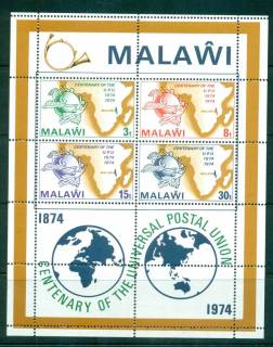 Malawi-1974-UPU-Centenary-MS-MUH-lot56319