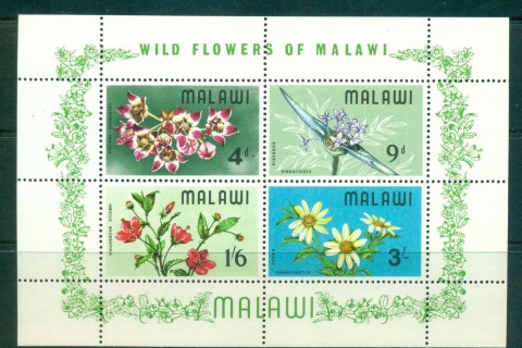 Malawi-1968-Wild-Flowers-MS-MUH-Lot55292