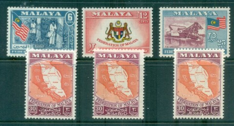 Malaya-Federation-1957-Federation-inc-Perf-Vars-MLH