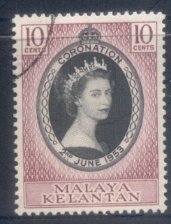 Malaya-Kelantan-1953-QEII-Coronation-FU