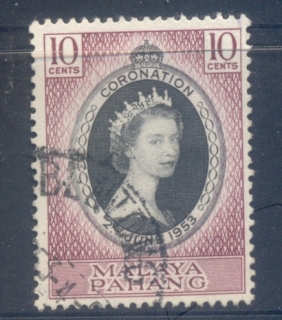 Malaya-Pahang-1953-QEII-Coronation-FU