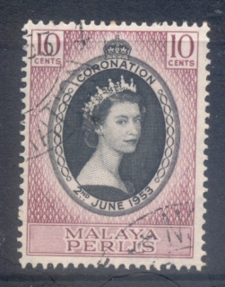 Malaya-Perlis-1953-QEII-Coronation-FU