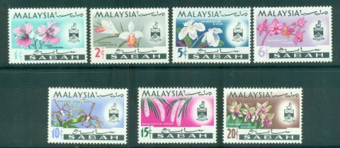 Malaya-Sabah-1965-Orchids-MLH-lot83111