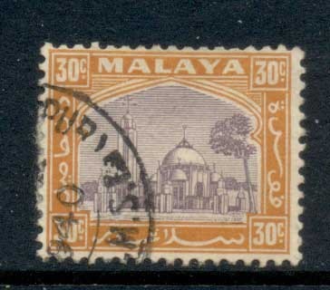 Malaya-Selangor-1935-41-Mosque-at-Klang-30c-FU