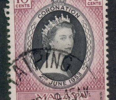 Malaya-Perak 1953 QEII Coronation