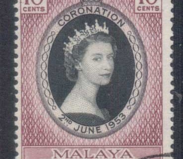 Malaya-Selangor-1953-QEII-Coronation-FU