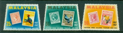 Malaysia-1967-Stamp-centenary-MUH