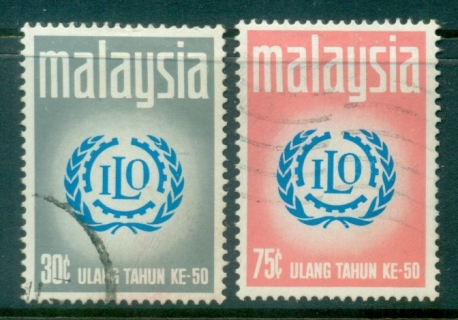 Malaysia-1970-ILO-50th-Anniversary-FU-2