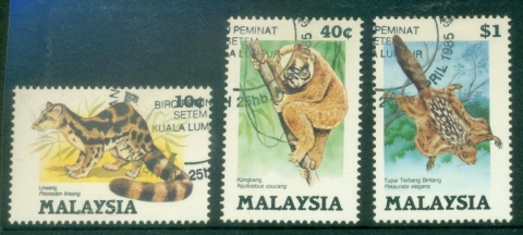 Malaysia-1985-Protected-Wildlife-FU