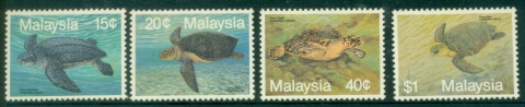 Malaysia-1990-Marine-Life-Sea-Turtles-MUH