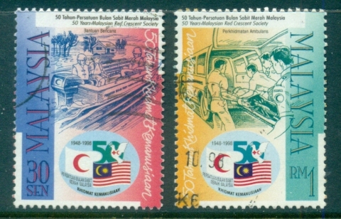 Malaysia-1998-Malaysian-Red-Crescent-Society-50th-Anniversary-FU