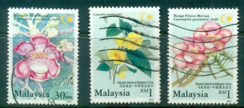 Malaysia-2002-Flowers-FU