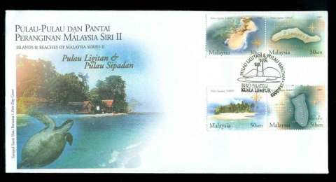 Malaysia-2003-Islands-beaches-FDC-lot51545