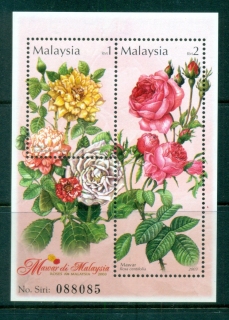 Malaysia-2003-Roses-on-Malaysia-MS-MUH-lot83003