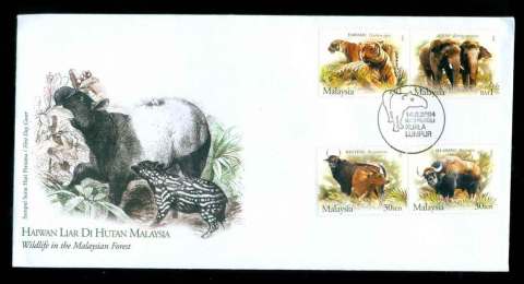 Malaysia-2004-Wildlife-in-Malaysian-Forest-FDC-lot51547