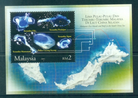 Malaysia-2005-Five-Islands-Reefs-in-the-South-China-Sea-MS-MUH-lot82807