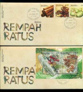 Malaysia-2011-Spices-2x-FDC-lot51552