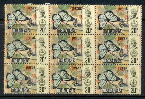 Malaysia-Perak-1979-Butterflies-20c-blk9-FU