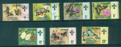 Malaysia-Sarawak-1971-Flowers-FU