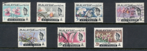 Malaysia-Selangor-1965-Flowers-FU-MLH