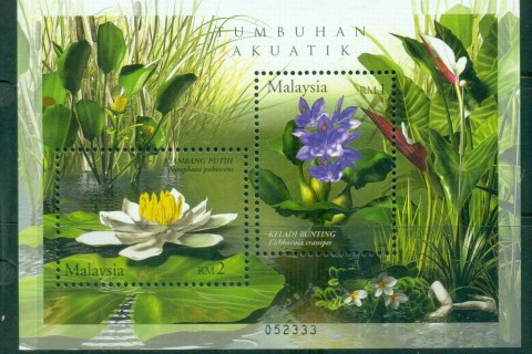 Malaysia-2002-Aquatic-Plants-MS-MUH-lot82527