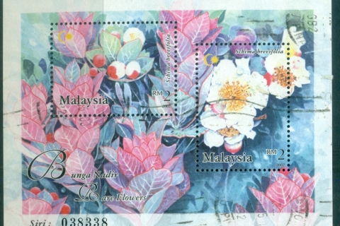 Malaysia-2002-Rare-Flowers-MS-FU