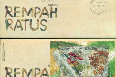 Malaysia-2011-Spices-2x-FDC-lot51552