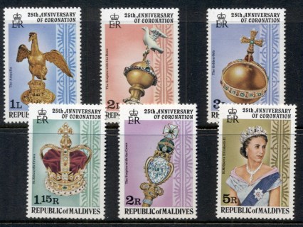 Maldive-Is-1978-QEII Coronation 25th Anniversary