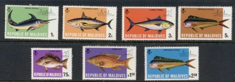 Maldive-Is-1973-Pictorials-Fish-Asst-MUH