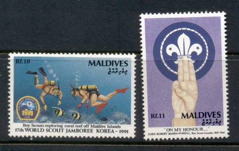 Maldive-Is-1991-World-Scout-Jamboree-MUH