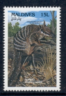 Maldive-Is-1993-Endangered-Animals-15l-Numbat-MUH