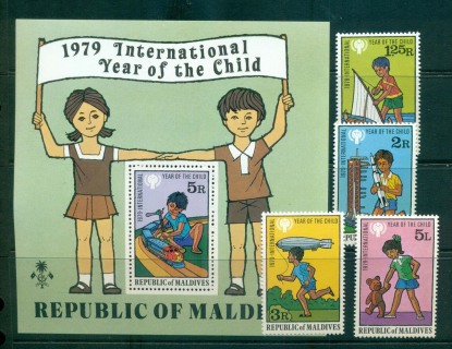 Maldives-1977-IYC-International-Year-of-the-Child-MS-MUH-Lot55399