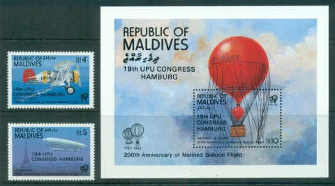 Maldives-1984-UPU-Congress-Hamburg-MS-MUH-lot59458