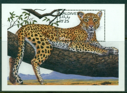 Maldive-Is-1996-Endangered-Animals-of-the-World-Leopard-MS-MUH