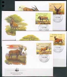 Mali 1986 WWF Western Giant Eland FDC