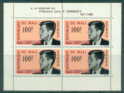 Mali 1964 JFK Kennedy in Memoriam MS