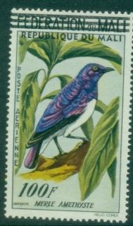 Mali-1960-Birds-Opt-Republique-100f-MUH