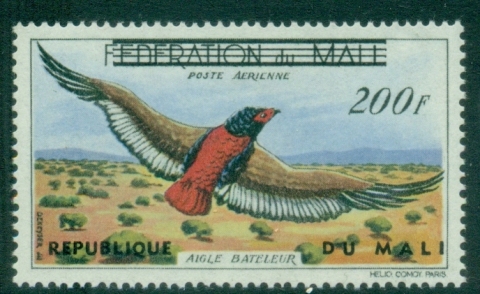 Mali-1960-Birds-Opt-Republique-200f-MUH