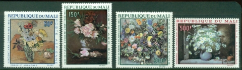 Mali-1968-Paintings-Flowers-MLH