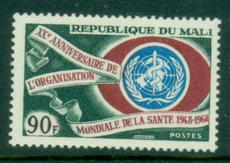 Mali-1968-WHO-20th-Anniversary-MUH