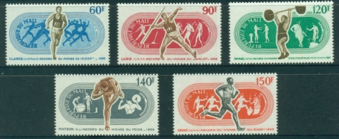 Mali-1969-Sports-World-records-MUH