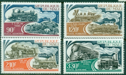 Mali-1974-Locomotives-Trains-MUH