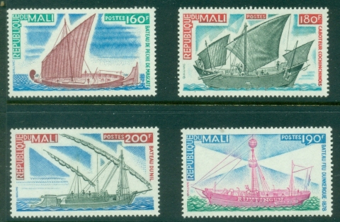 Mali-1976-Coastal-Boats-MUH