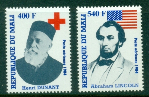 Mali-1984-Abraham-Lincoln-and-Henri-Dunant-MUH