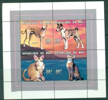 Mali-1996-Cats-Dogs-MS-MUH