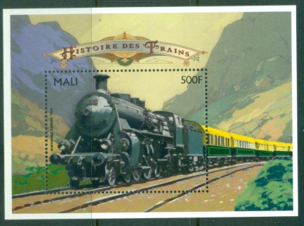 Mali-1996-Historic-Railways-Rheingold-Express-MS-MUH