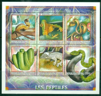 Mali-1999-Flora-fauna-Reptiles-350f-MS-MLH