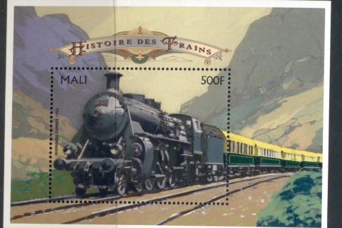Mali-1996-History of Trains Rheingold Express MS