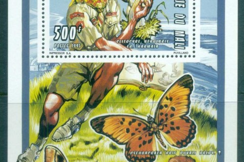 Mali-1995-World Scout Jamboree, Butterflies 500f MS