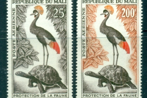 Mali-1963-Animal Protection, Bird, Tortoise